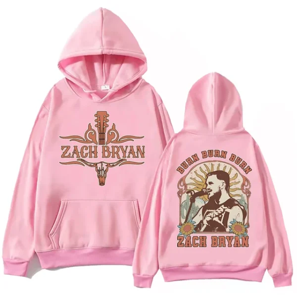 Burn Burn Burn Zach Bryan Casual Hoodie