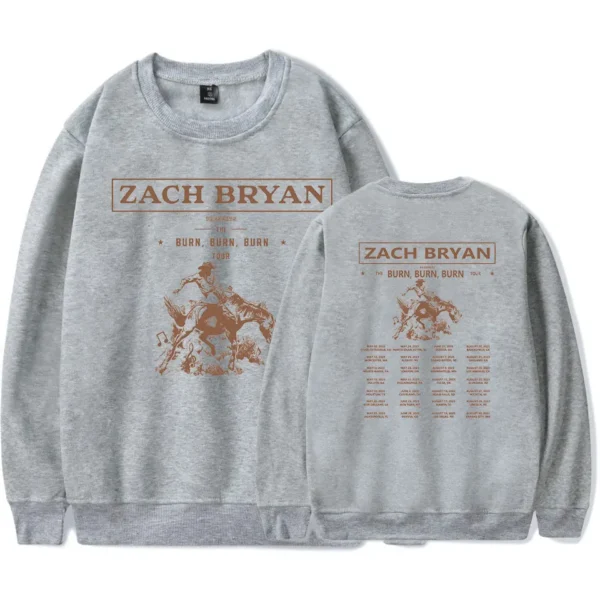 Zach Bryan The Burn Burn Burn Tour Crewneck