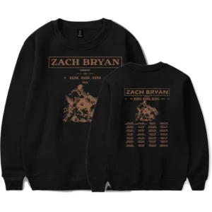 Zach Bryan The Burn Burn Burn Tour Crewneck