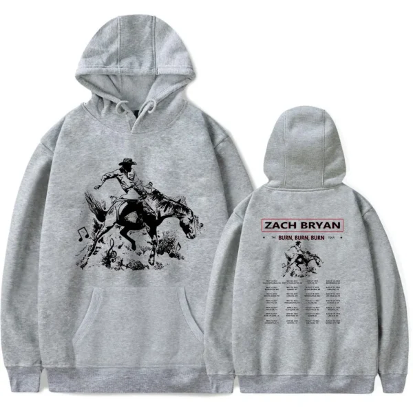 Zach Bryan The Burn Burn Burn Tour Hoodie