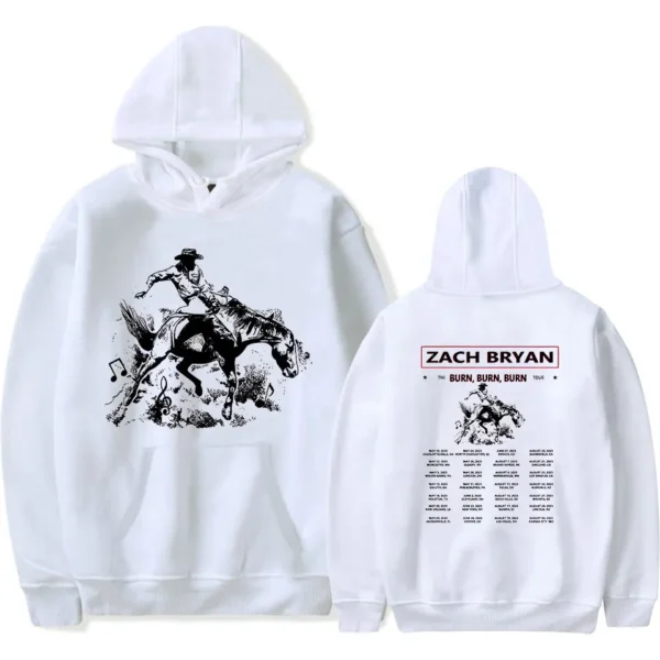 Zach Bryan The Burn Burn Burn Tour Hoodie