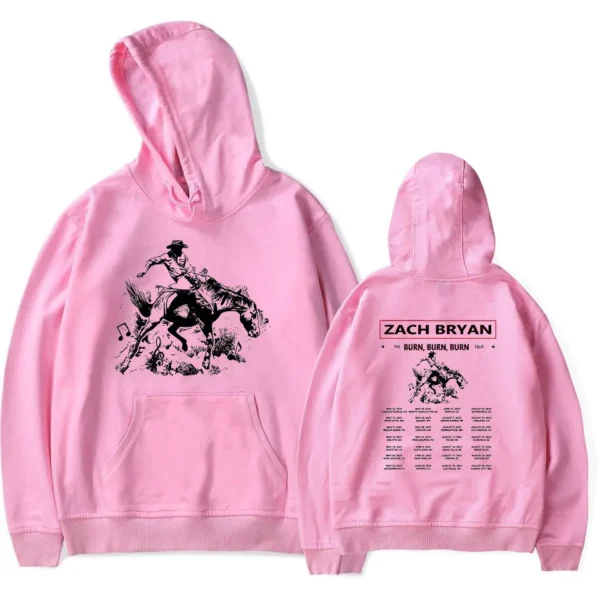 Zach Bryan The Burn Burn Burn Tour Hoodie