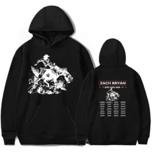 Zach Bryan The Burn Burn Burn Tour Hoodie