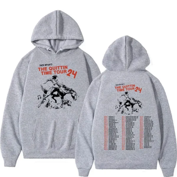 The Quittin Time Tour 2024 Zach Bryan Hoodie