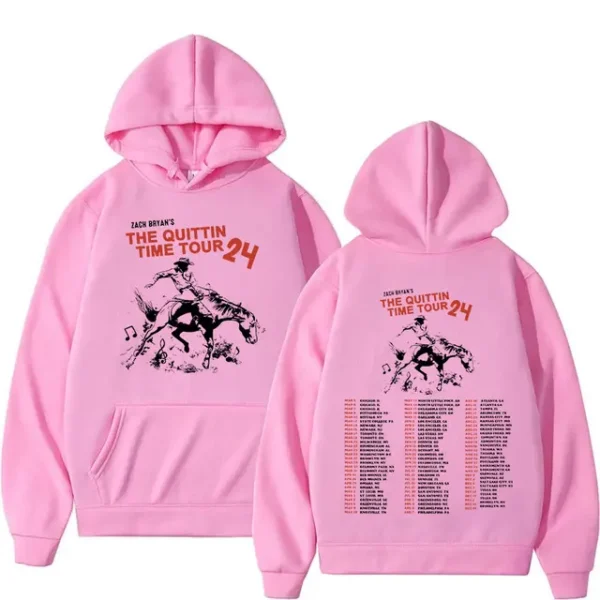 The Quittin Time Tour 2024 Zach Bryan Hoodie