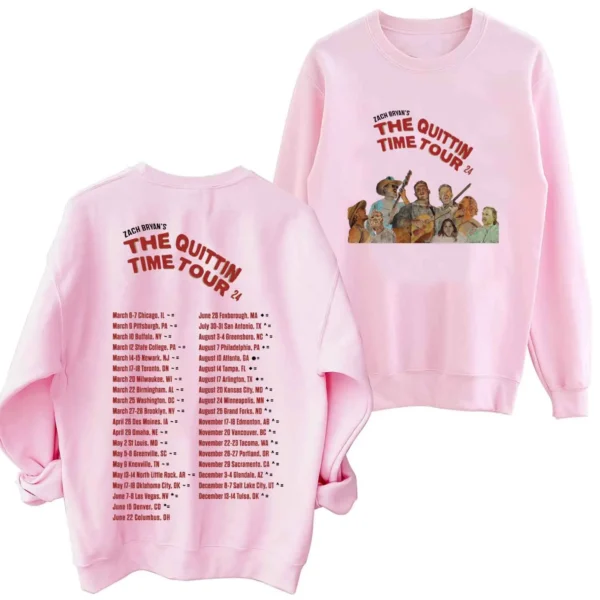 The Quittin Time Tour 2024 O-Neck Long Sleeve